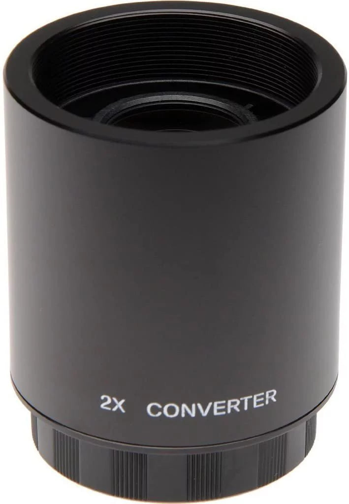 500mm f/8 Telephoto Lens (T Mount) with 2x Teleconverter (=1000mm) for Alpha A450, A500, A550, A290, A390, A560, A5