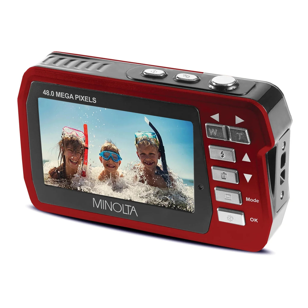 Minolta 48 MP Liquid Digital Camera, Red