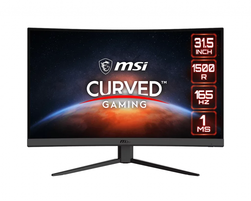 MSI Optix G32C4W 31.5" FHD 1920x1080 1ms 165Hz 2xHDMI 1xDP FreeSync Curved Gaming Monitor (Factory Second-hand