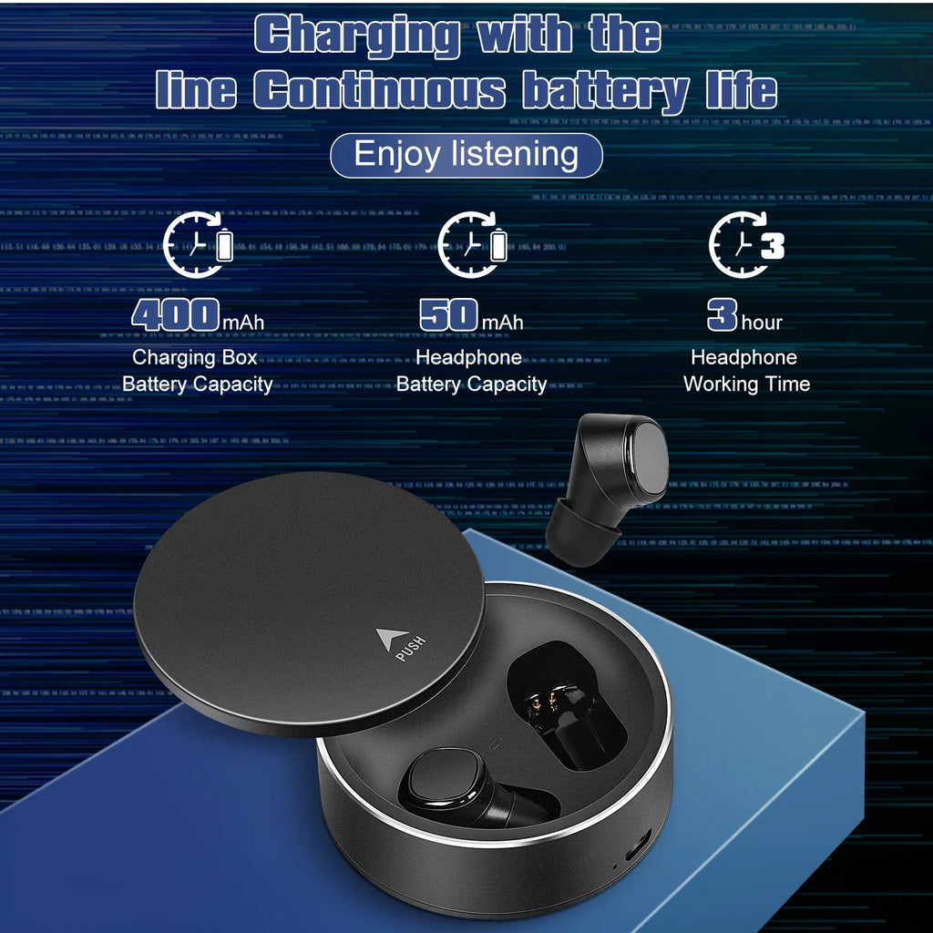 UrbanX X7 Sports True Wireless Earbuds 5.0 IPX5 Liquid Touch Control Earbuds with Mic Earphones in-Ear Deep Bass Built-in Mic Bluetooth Headphones For HTC Desire 12s - Black