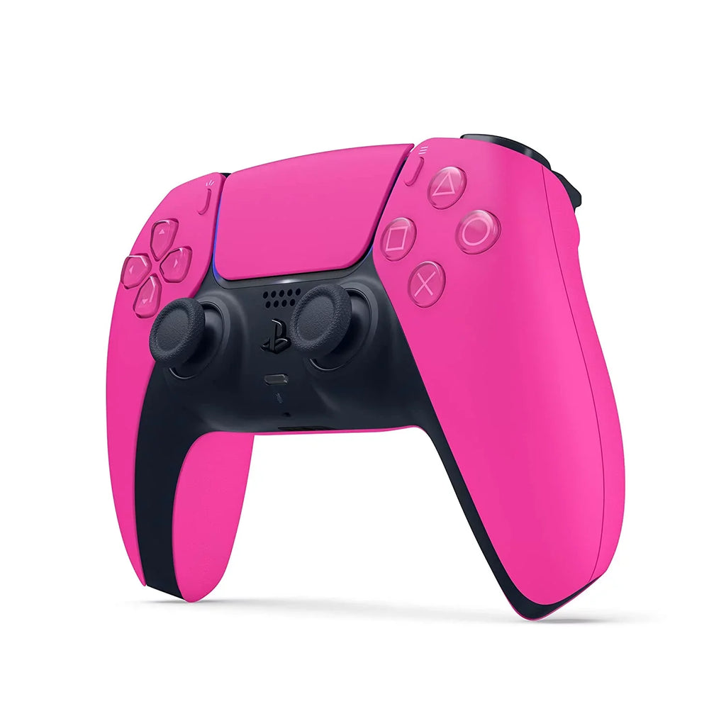Playstation 5 Disc (PS5 Disc) with Extra Pink Controller, Gran Turismo 7 Launch Edition and Black PULSE 3D Headset Bundle with Cleaning Cloth