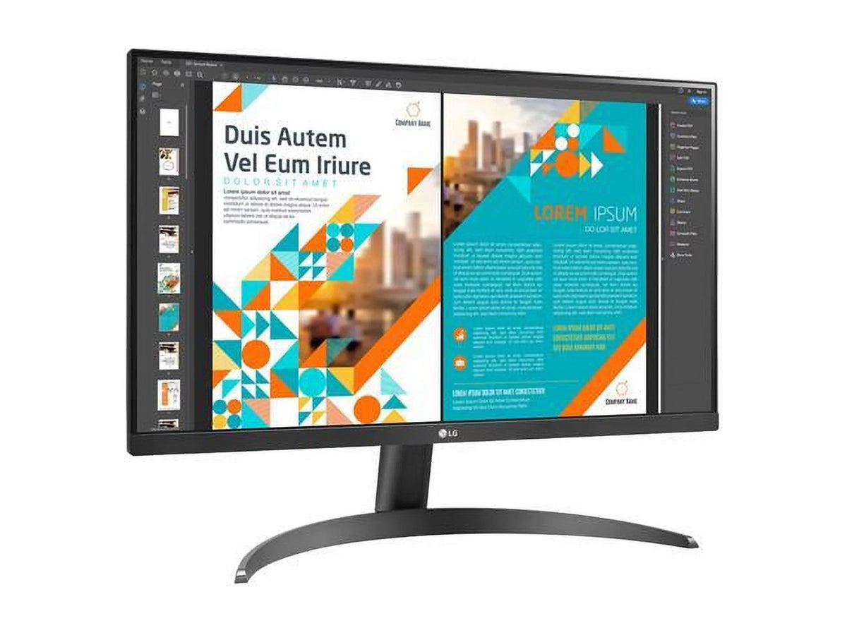 24" 24QP500-B 2560 x 1440 QHD 2K IPS 75Hz HDR10 FreeSync HDMI DisplayPort VESA Tilt Monitor