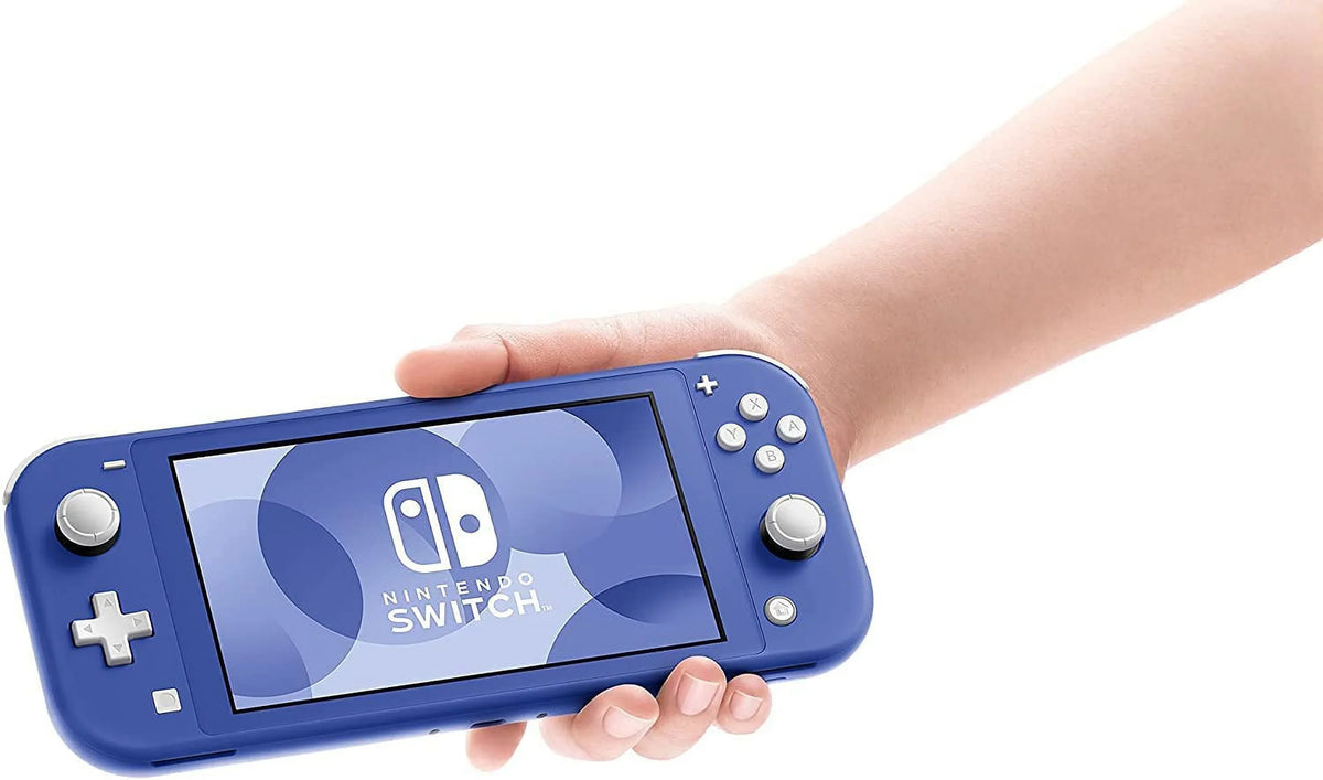Nintendo Switch Lite Blue - 5.5" Monitor Display, Built-in Plus Control Pad, Built-in Speakers, 802.11ac WiFi, Bluetooth, Bundle with Carrying Case + USB cable