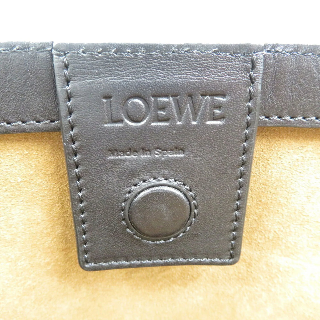 Pre-Owned Loewe Canvas Leather White Pink Black Tote Bag (Good)
