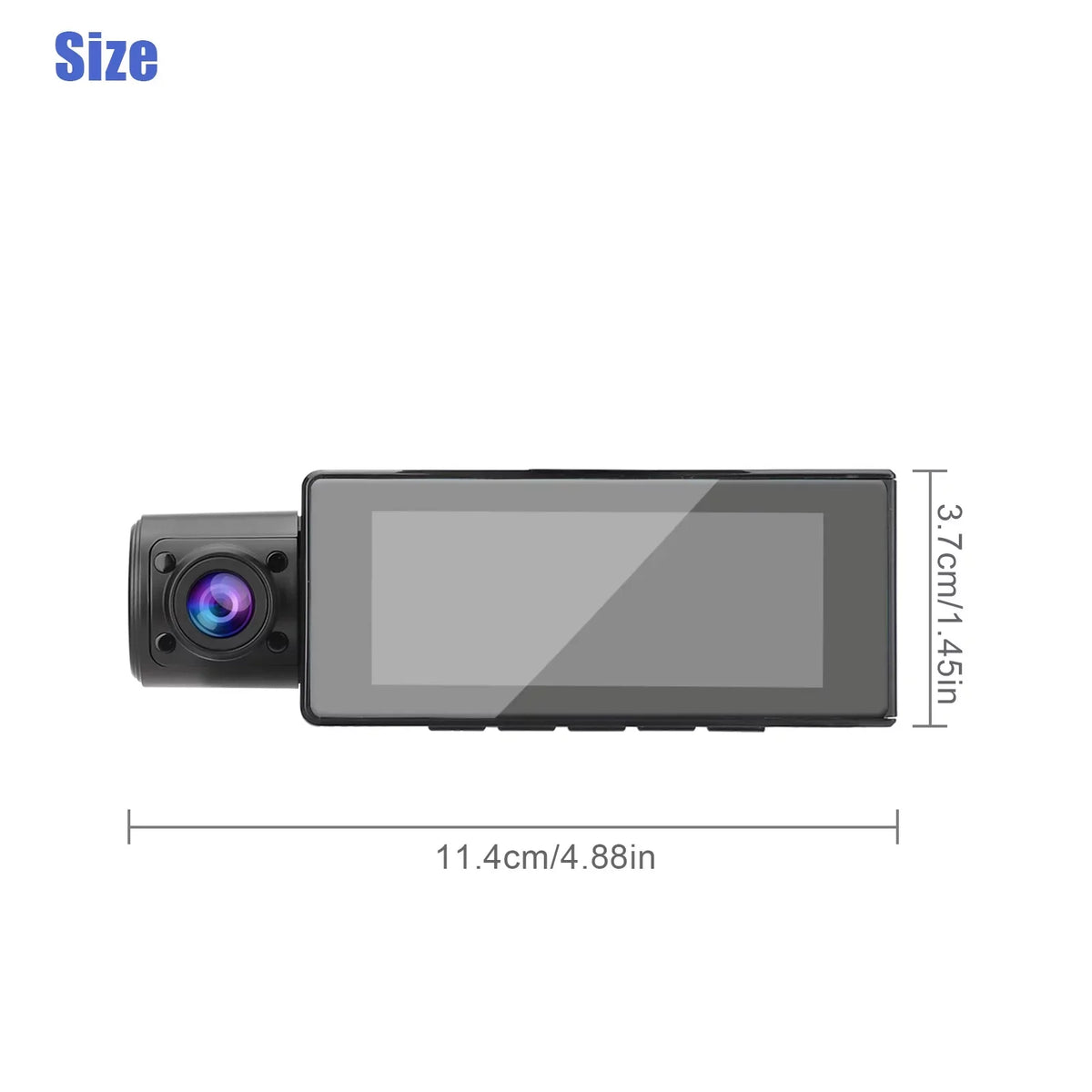 Dual Dash Cam, TSV 1080P Driving Recorder Camera for Cars, 170° Wide Angle Front Inside Camera with 3.16inch Monitor Night Vision, Loop Recording, G-Sensor, Parking Monitor, WDR