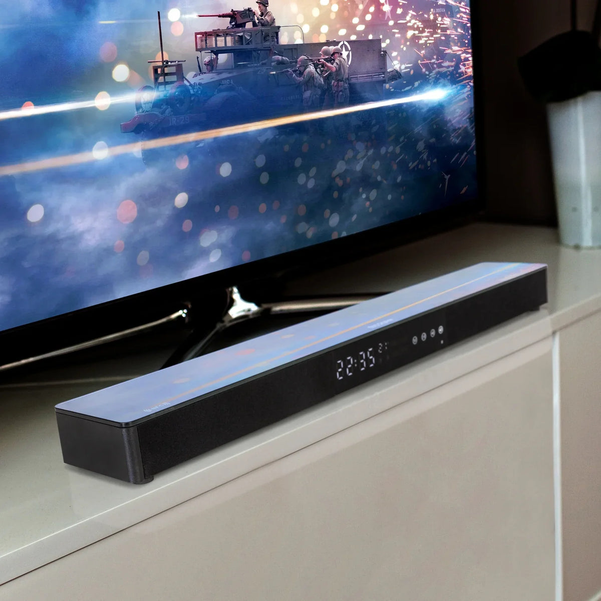 Deco Gear Home Theater Surround Sound 31" Soundbar 2.1 CH Audio Wireless Bluetooth NFC (PA30W) - (OPEN BOX)
