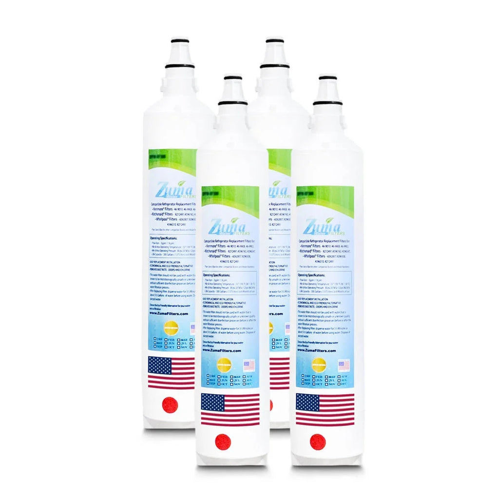 ZUMA Brand , Liquid Filters , Model # ZWFZ1-RF750 , Compatible with Subzero® IC18FIRH - 4 Pack - Made in U.S.A.