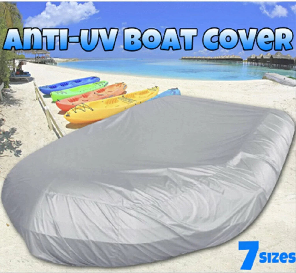 Tough Liquid Dustproof Boat Cover Inflatable Boat Dinghy Cover Silver Grey