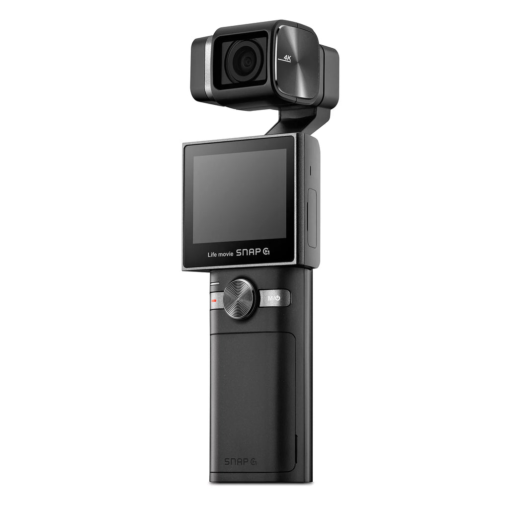 Thinkware SNAP-G Creator Battery Package Handheld 3-Axis Video Gimbal Stabilizer 4K Camera Vlog Influencer 60FPS 133.9° Wide Angle 2" LCD Display Live Stream Replaceable Battery AI Track Face ID