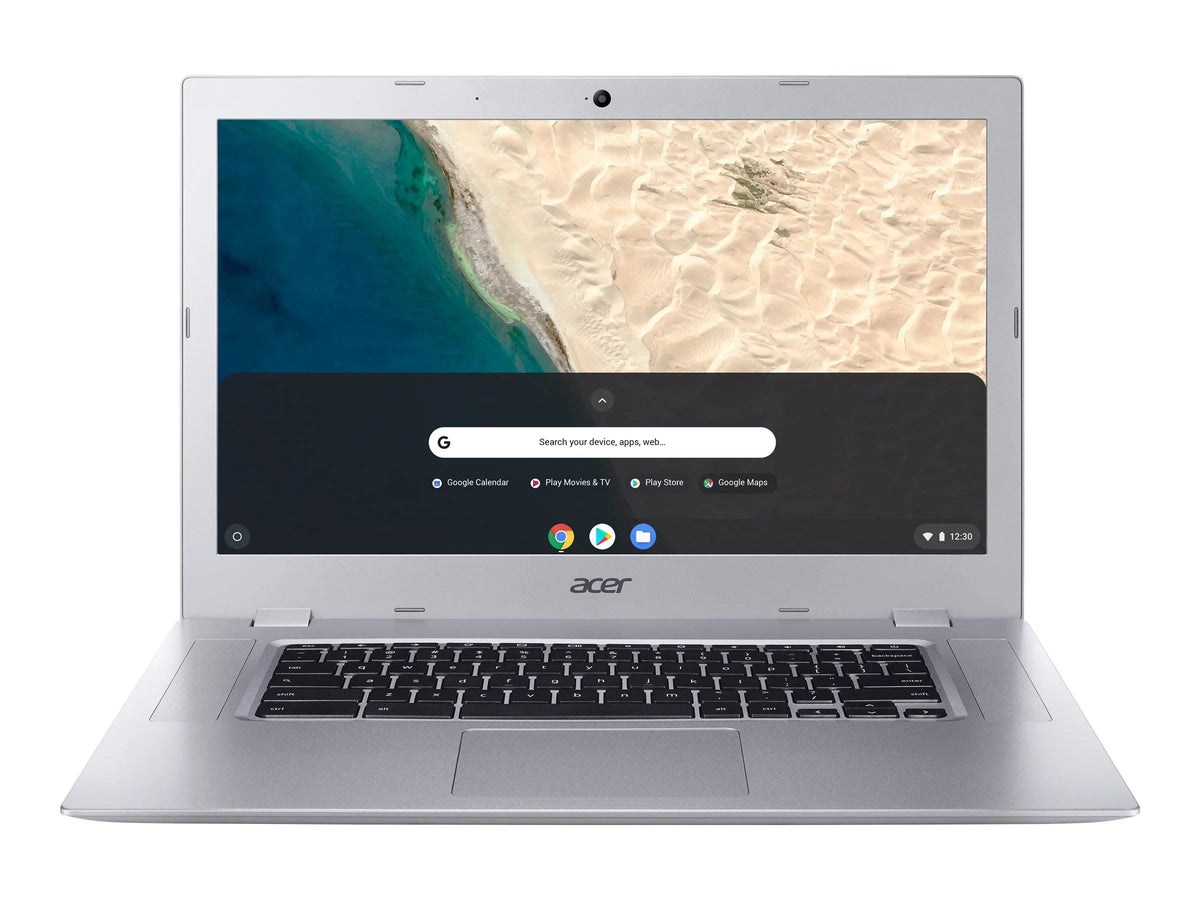 Chromebook 315 CB315-2H-68E6 - A6 - 9220C / up to 2.7 GHz - Chrome OS - Radeon R5 - 4 GB RAM - 32 GB eMMC - 15.6" IPS 1920 x 1080 (Full HD) - Wi-Fi 5 - pure silver - kbd: US