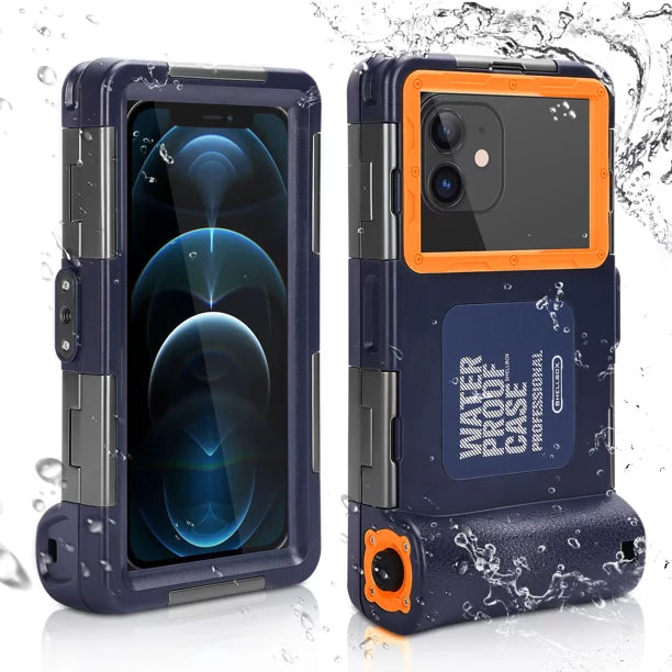 UrbanX Professional [15m/50ft] Swimming Diving Surfing Snorkeling Photo Video Fluid Protective Case Fluid Housing for Sharp Z2 And all Phones Up to 6.9 Inch LCD with Lanyard