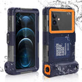 UrbanX Professional [15m/50ft] Swimming Diving Surfing Snorkeling Photo Video Fluid Protective Case Fluid Housing for Sharp Z2 And all Phones Up to 6.9 Inch LCD with Lanyard