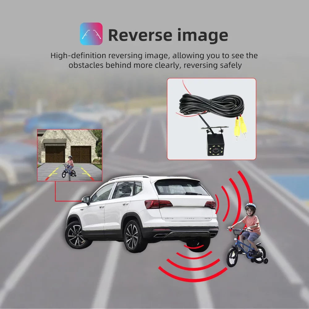 Android 11 Car GPS Navi Carplay Stereo Radio for Ford Escape 2007-2012 with carplay/Auto Backup Camera