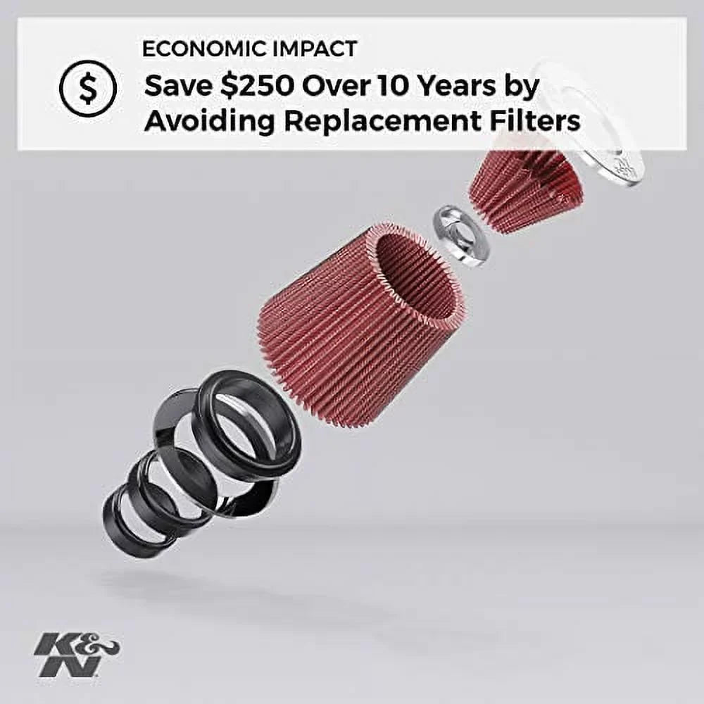 K&N Engine Air Filter, washable and reusable: 1965-1985 Chevy/Buick/Cadillac/Oldsmobile/Pontiac V8 (select models available) E-1650