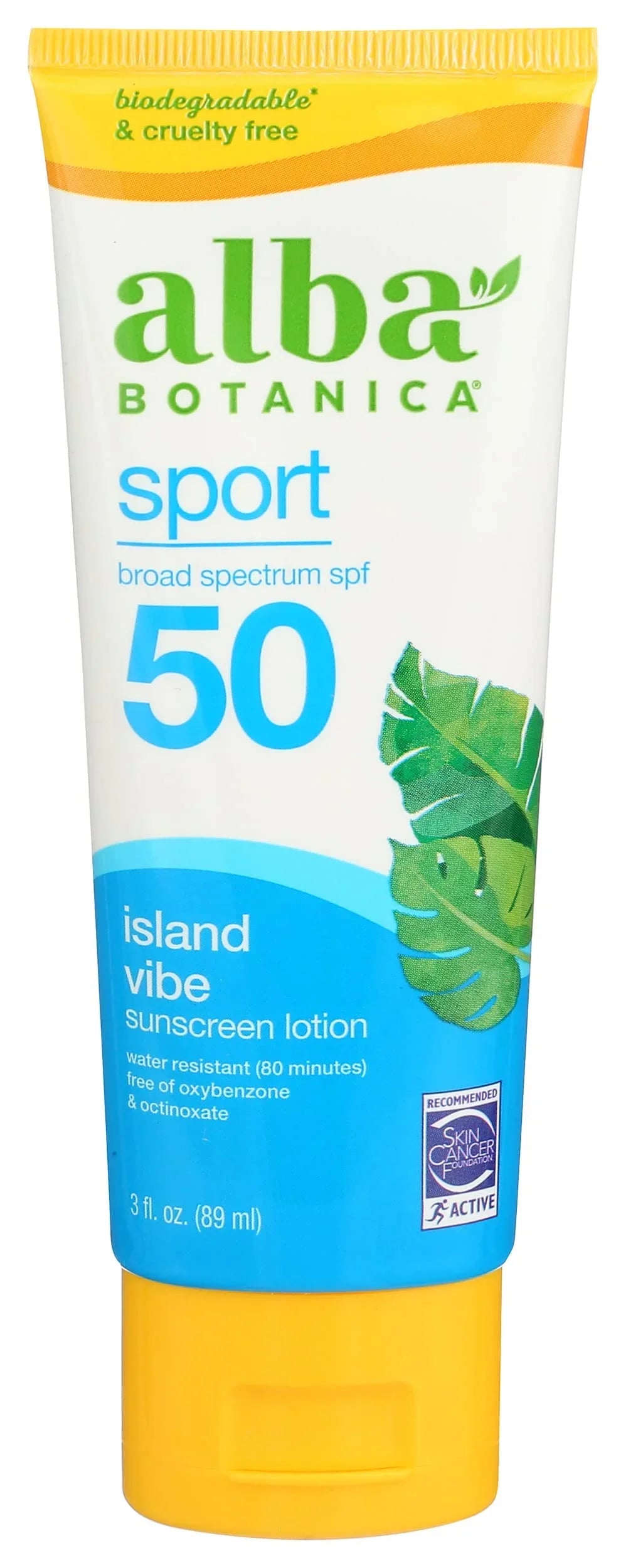 Alba Botanica Display Lotion, Sport, SPF 45, Fragrance Free, 4 Oz (Packaging May Vary)