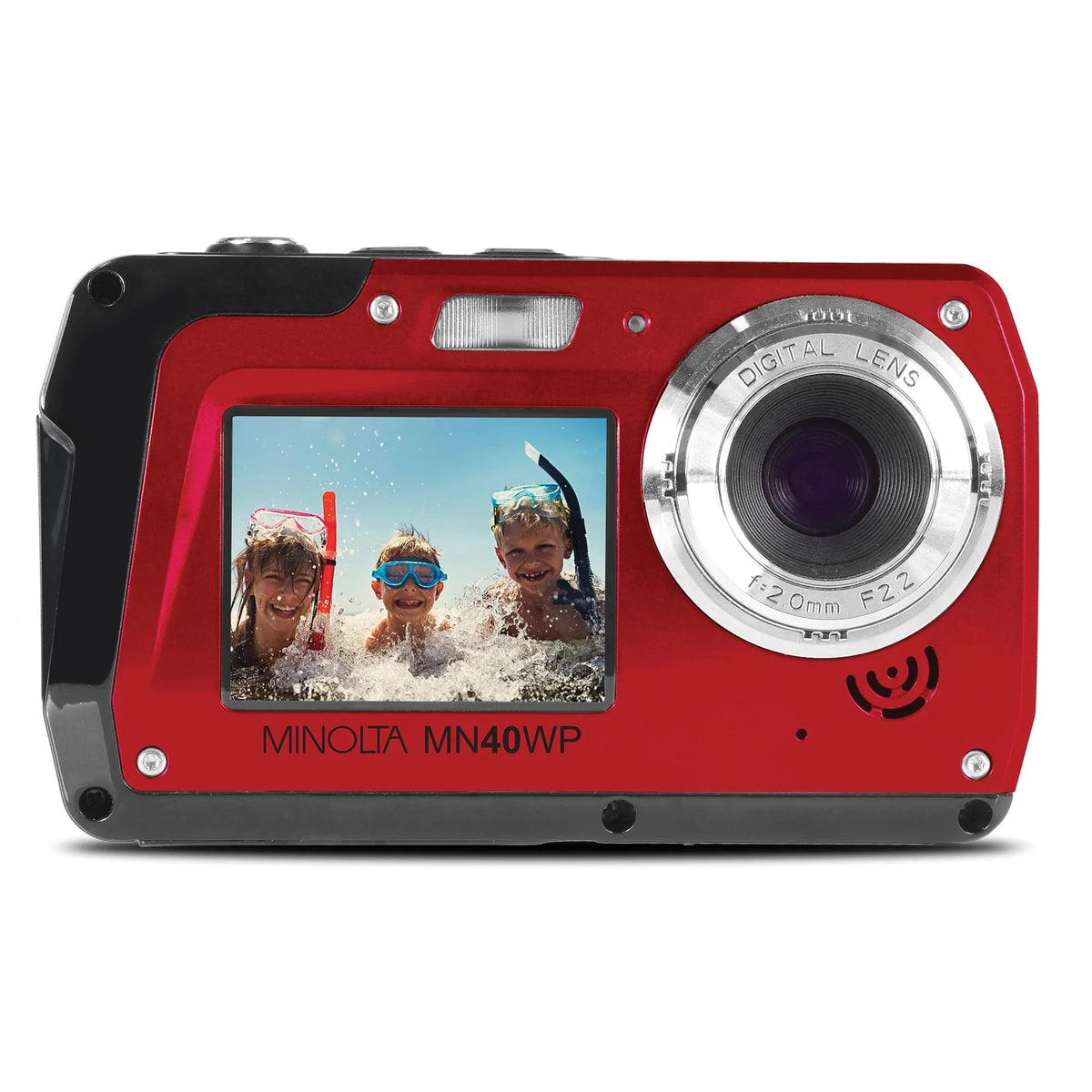 Minolta 48 MP Liquid Digital Camera, Red