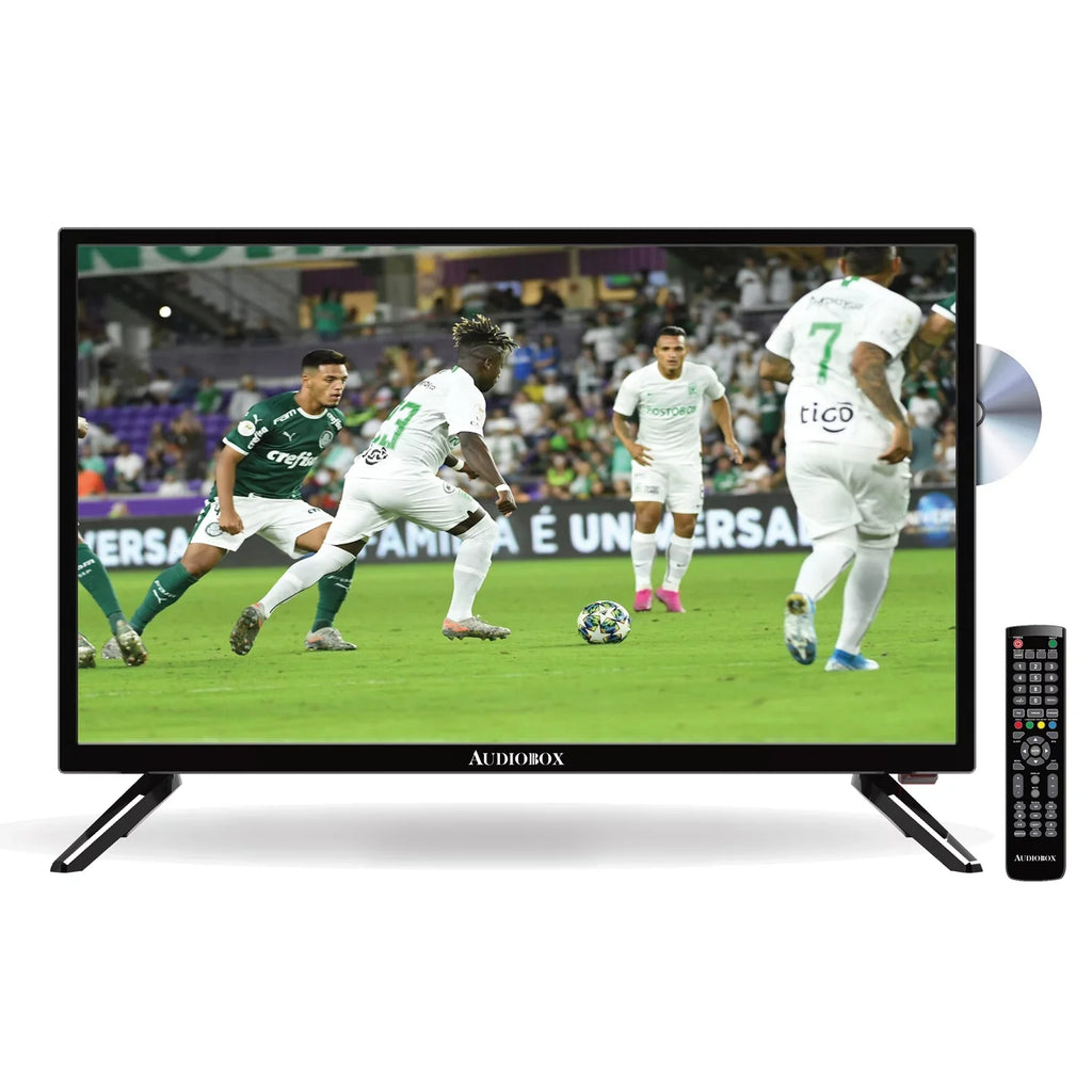 Audiobox TV-24D 24-In. 1366 x 768 HD Display Portable TV/DVD Combo with Remote and Car Charger, TV-24D