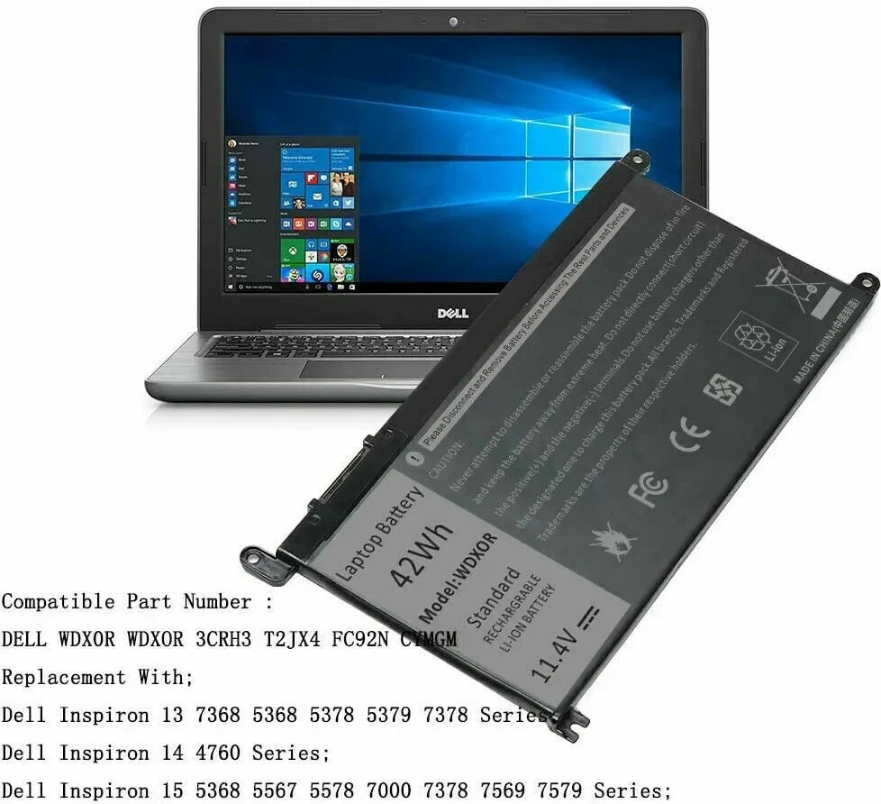 WDX0R WDXOR CYMGM Battery 42Wh For Inspiron 17 5770