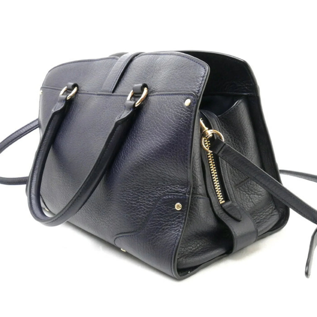 Pre-Owned COACH Mercer Satchel 30 2Way Shoulder Bag Navy 37575 Women's (Good)
