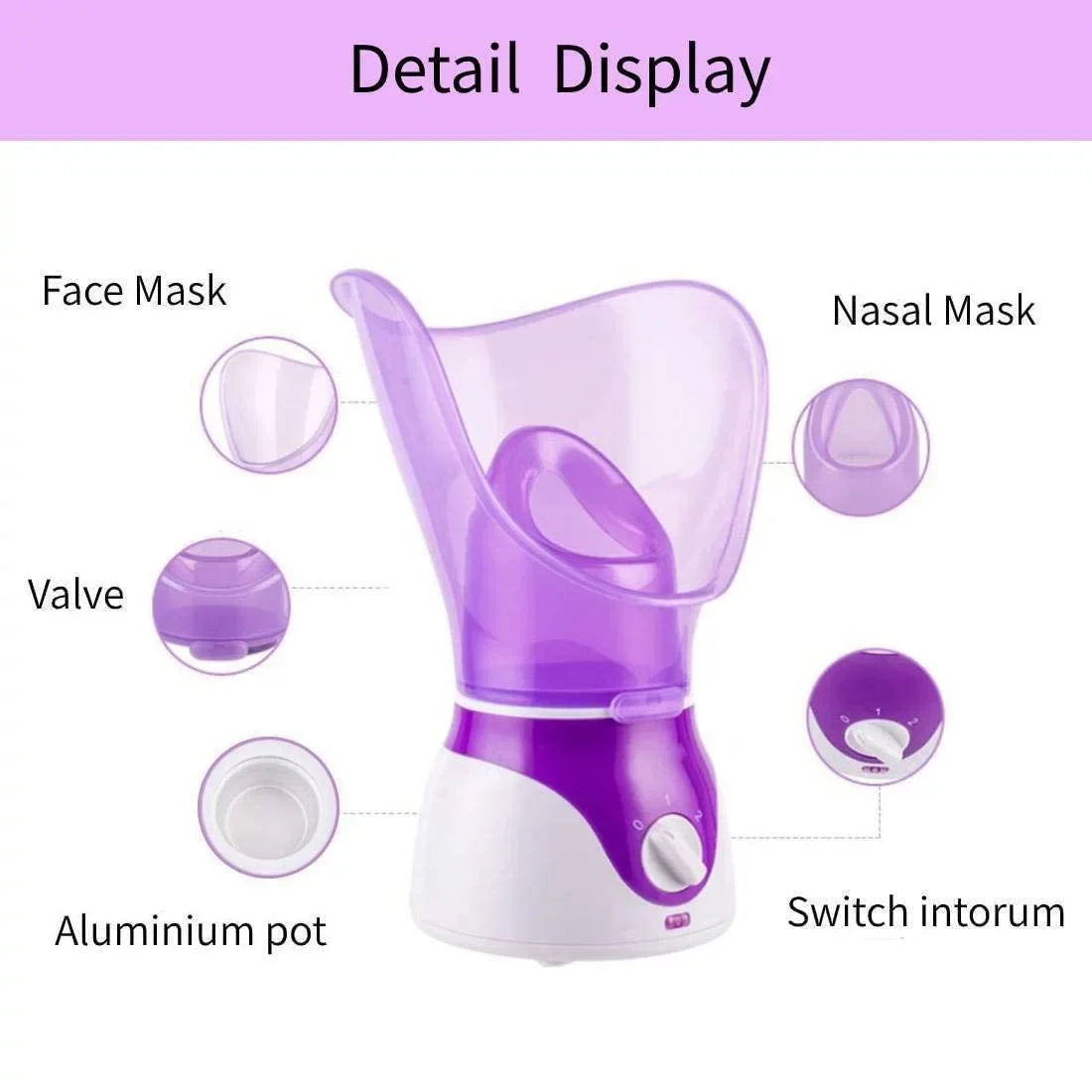 Facial Steamer Deep Clean and Hydrate The Skin Liquid replenishing Sprayer Face humidifier Professional Facial Treatment for Face Personal Sauna Spa