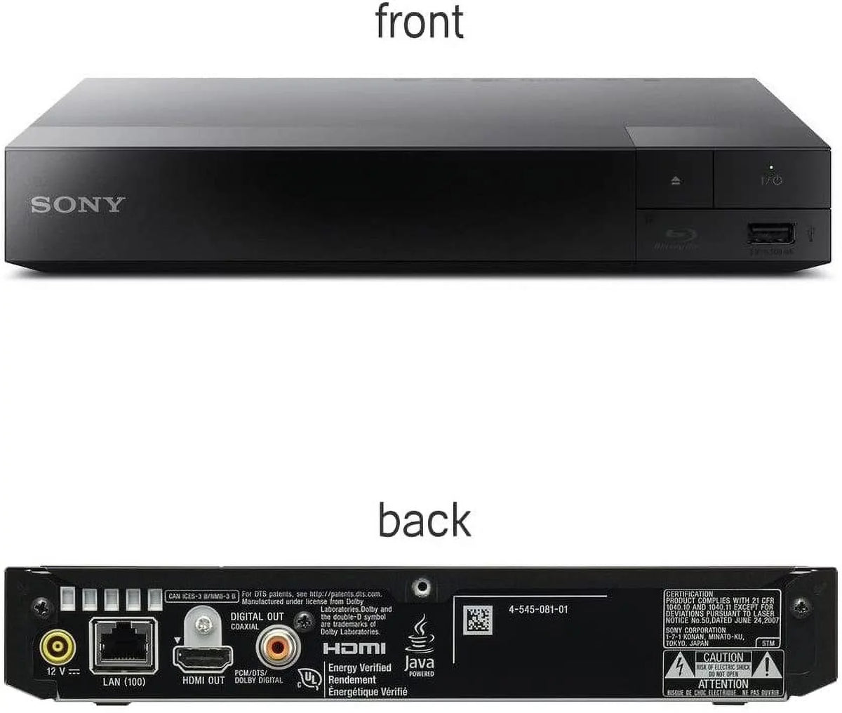 Blu Ray Player with WiFi. Video Streaming & Monitor Mirroring, DVD Players for Tv, HD Bluray Playback, Includes Blue Ray/Cd Player, Full 1080p, Remote Control, HDMI Cable, Cleaning Cloth