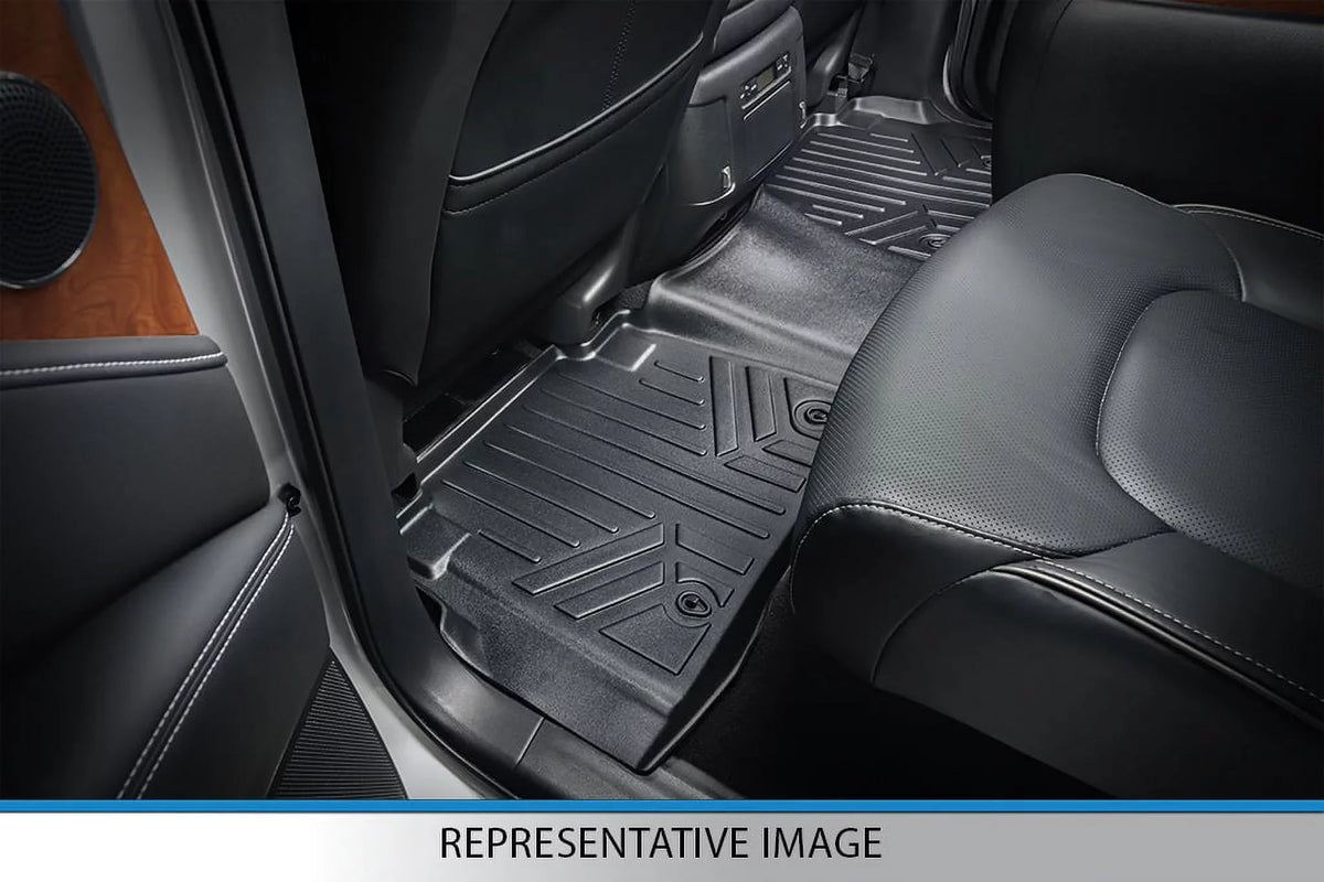 Smartliner SA0315-B0071-D0071 Custom Fit 2 Rows Floor Mats & Cargo Liner Set for 2016-2021 Jeep Grand Cherokee, Black