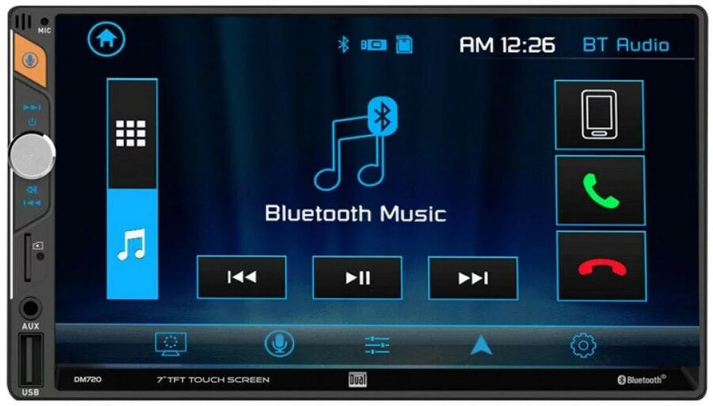 FITS 05-07 DODGE MAGNUM CHARGER AM/FM USB/BLUETOOTH DISPLAY CAR RADIO STEREO PKG. INCLUDES VEHICLE SPECIFIC INSTALLATION HARDWARE INCLUDING DASH KIT, WIRE HARNESS, AND ANTENNA ADAPTER WHEN