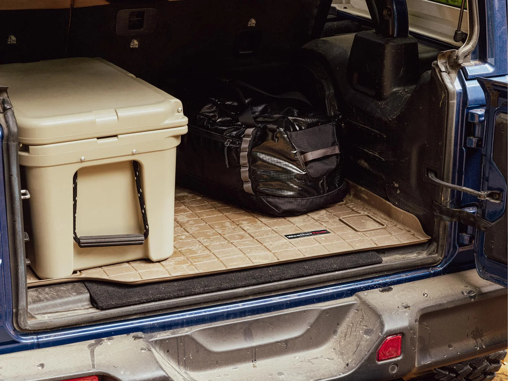 WeatherTech Cargo Trunk Liner with Bumper Protector compatible with Ford Edge, Edge ST - Behind 2nd Row Seating With Bumper Protector, Black