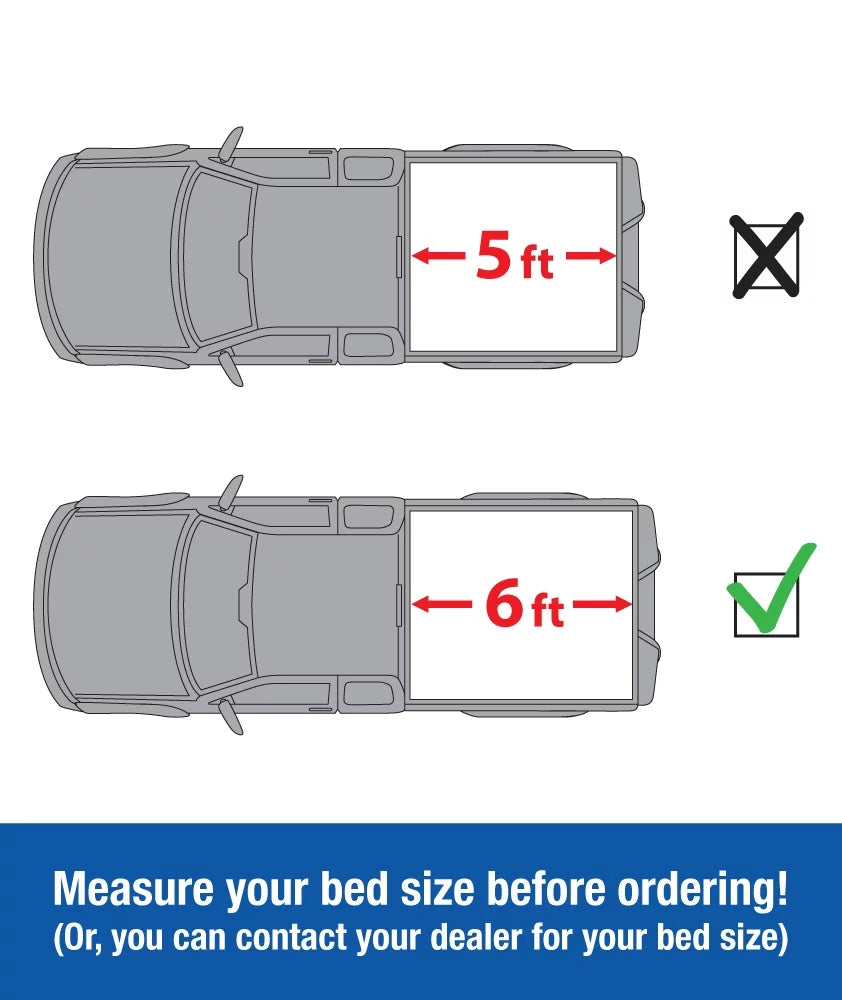 Tyger Auto T3 Soft Tri-fold Truck Bed Tonneau Cover Compatible with 2005-2021 Nissan Frontier; 2009-2012 Suzuki Equator | 6' (73") Bed | TG-BC3N1029