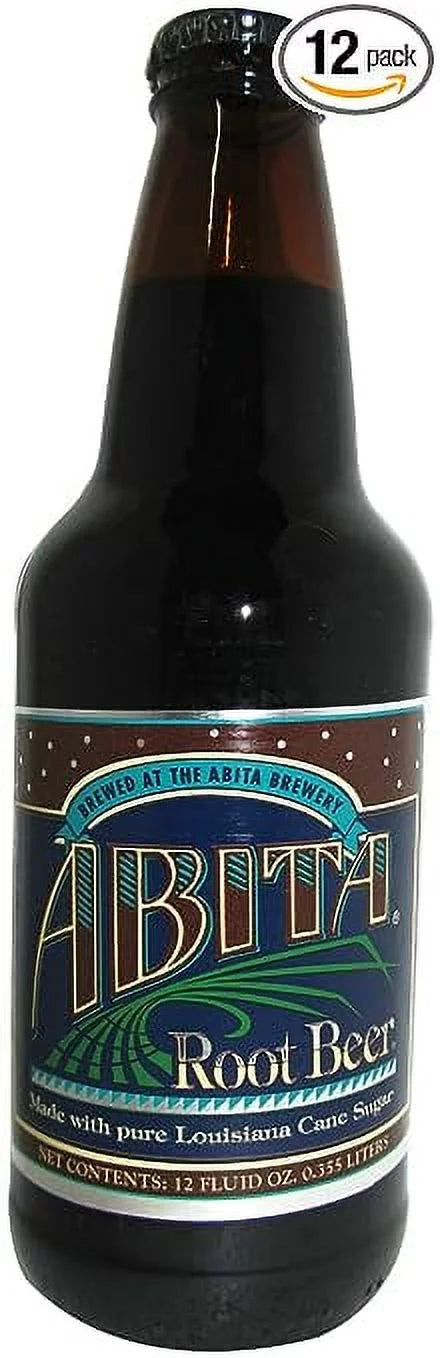Abita ROOT BEER OF LOUISIANA w/cane sugar "A Cajun Brew", 12-Ounce Glass Bottle (Pack of 12)