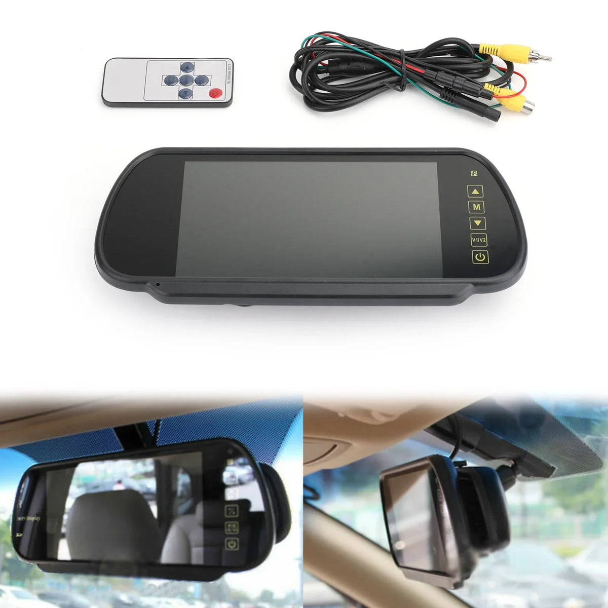 7" LCD Car Rear View MonitorSensors Lens Display Bus Car Reversing Camera