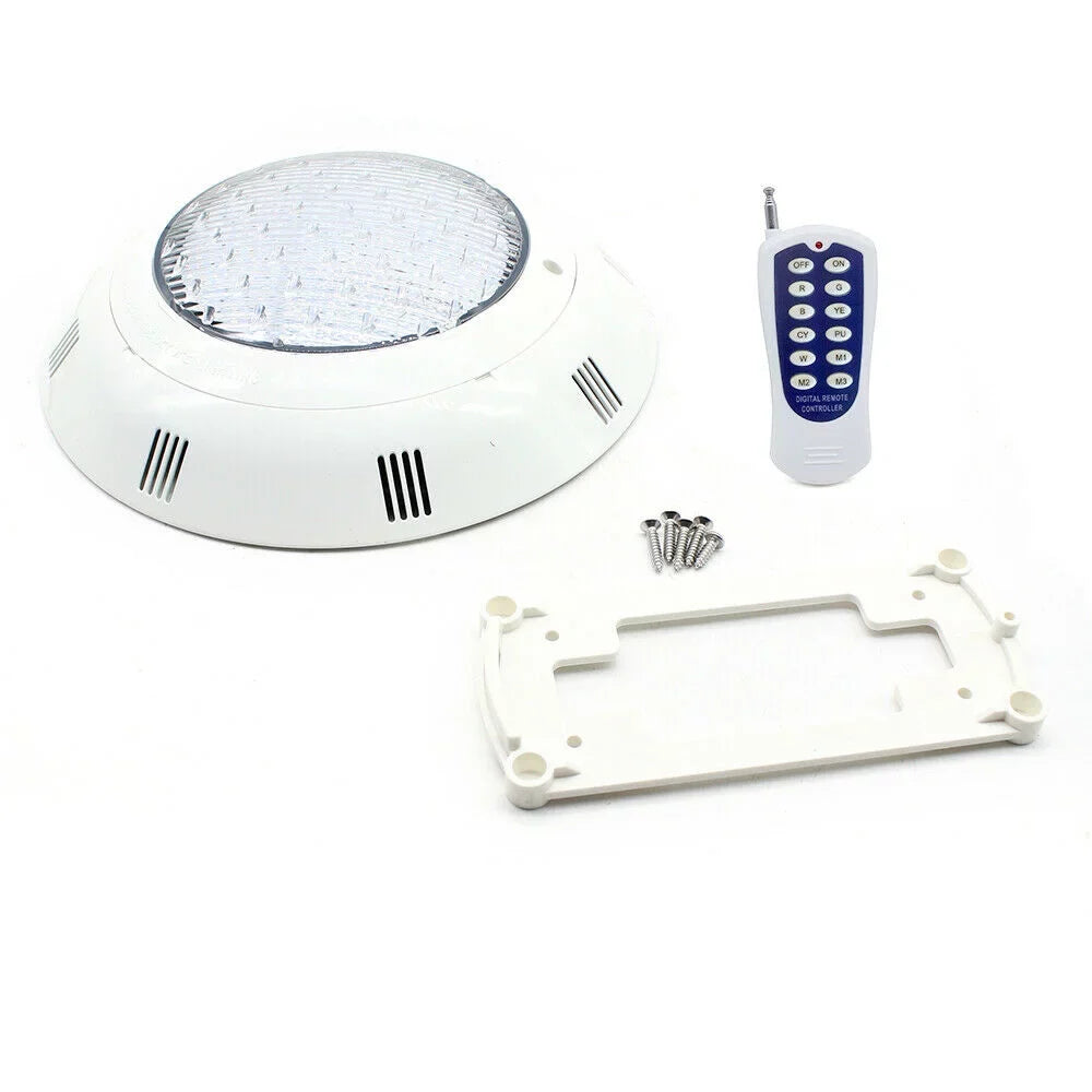 Fichiouy RGB LED Light Pool Lamp 7Color Fountain Swimming Pool Lights IP68 Fluid Lamp with Remote AC12V 36W