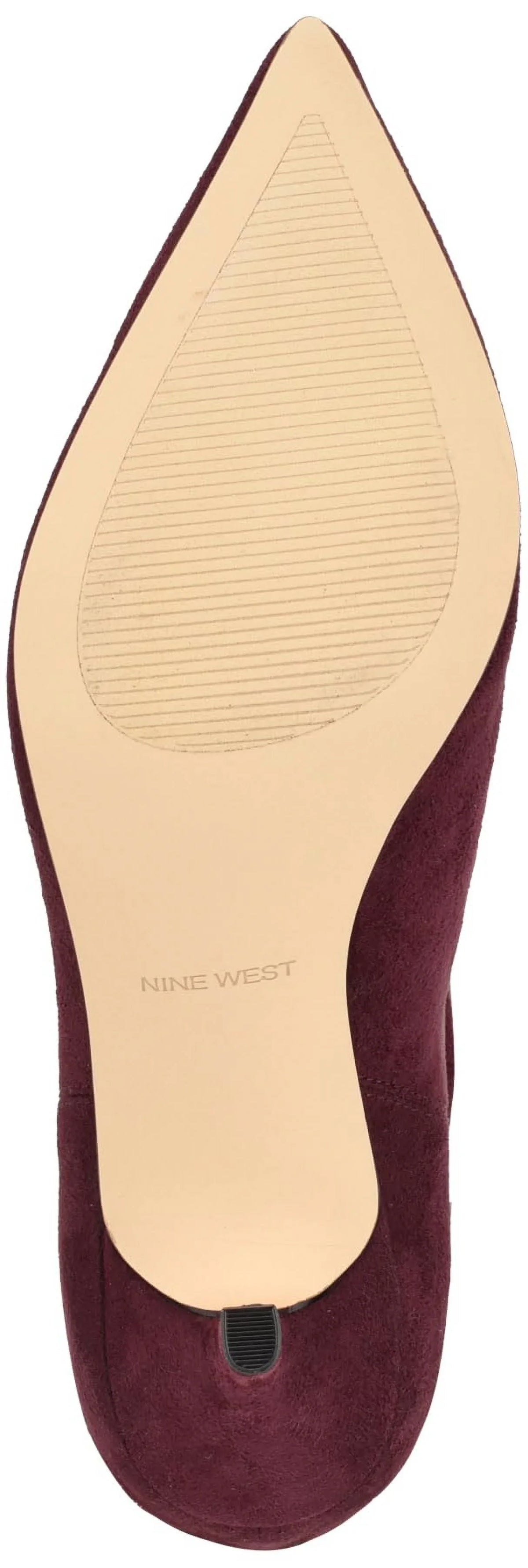 Nine West Women's Mycki Mid Calf Heeled Stiletto Boot 9, Wine 600