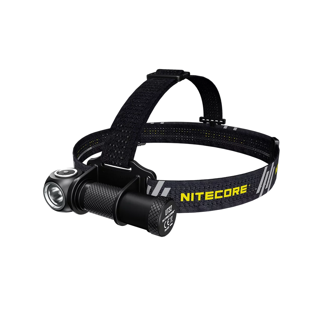 Value Bundle: Nitecore UT32 Dual Emitter Headlamp - (5700K,Cool White) - (3000K,Warm White) with 1x NL1834R USB Rechargeable Battery and TUP Rechargeable Processor Pocket Light (Black or Gray)