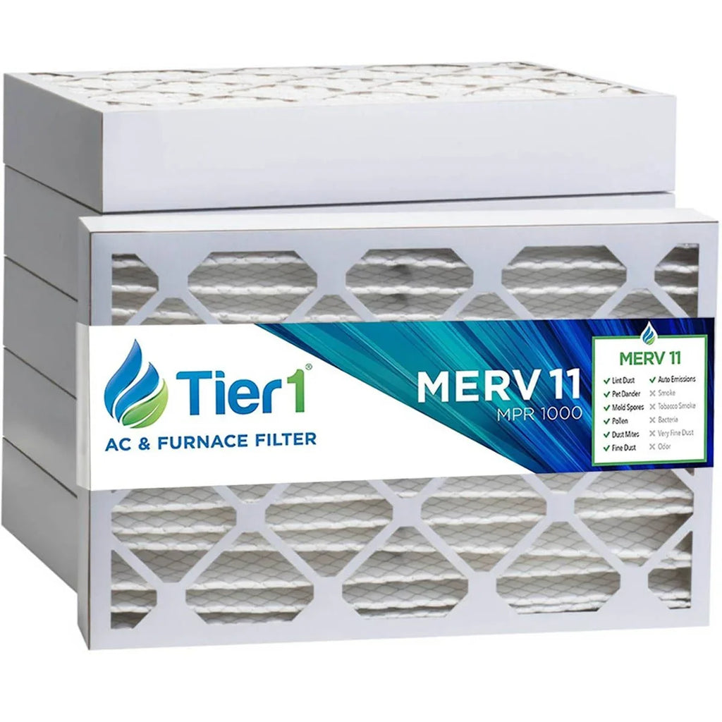 Tier1 Pleated Air Filer - 16x25x4 - MERV 11 - Replacement for Ultra Allergen System Air Filter - Improved Air Quality - 6 Pack