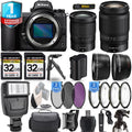 Z6 II Mirrorless Camera with 24-200mm f/4-6.3 VR Lens + 24-70mm f/4 S Lens + Flash + 64GB Kit