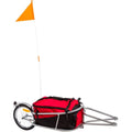 Elevate Outdoor BCT-8002 Single Wheel Pull-Behind Bicycle Cargo Trailer with Cargo Bag
