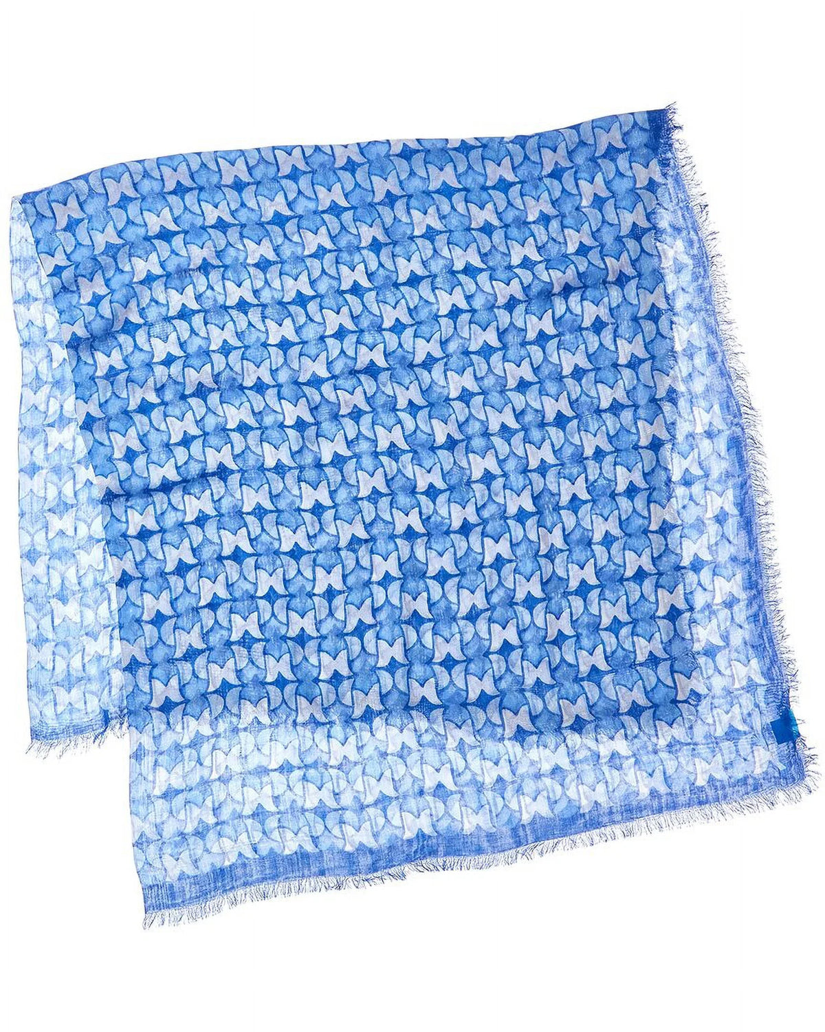 J.McLaughlin Giselle Silk-Blend Scarf, os, Blue