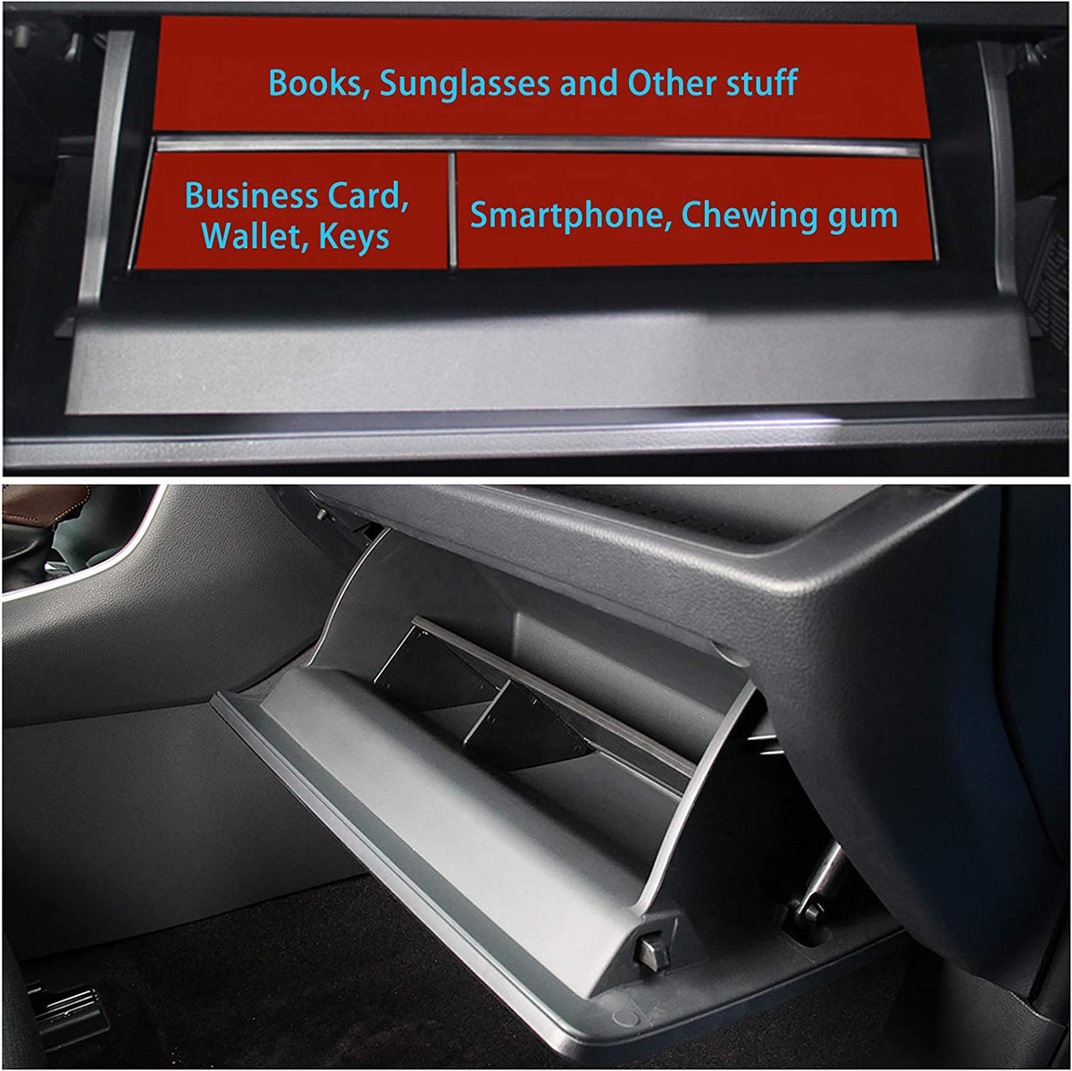 Jaronx Center Console Organizer Compatible with Toyota RAV4 2023 2022 2021 2020 2019, Center Console Glove Box Divider Storage Glove Box Organizer Tray