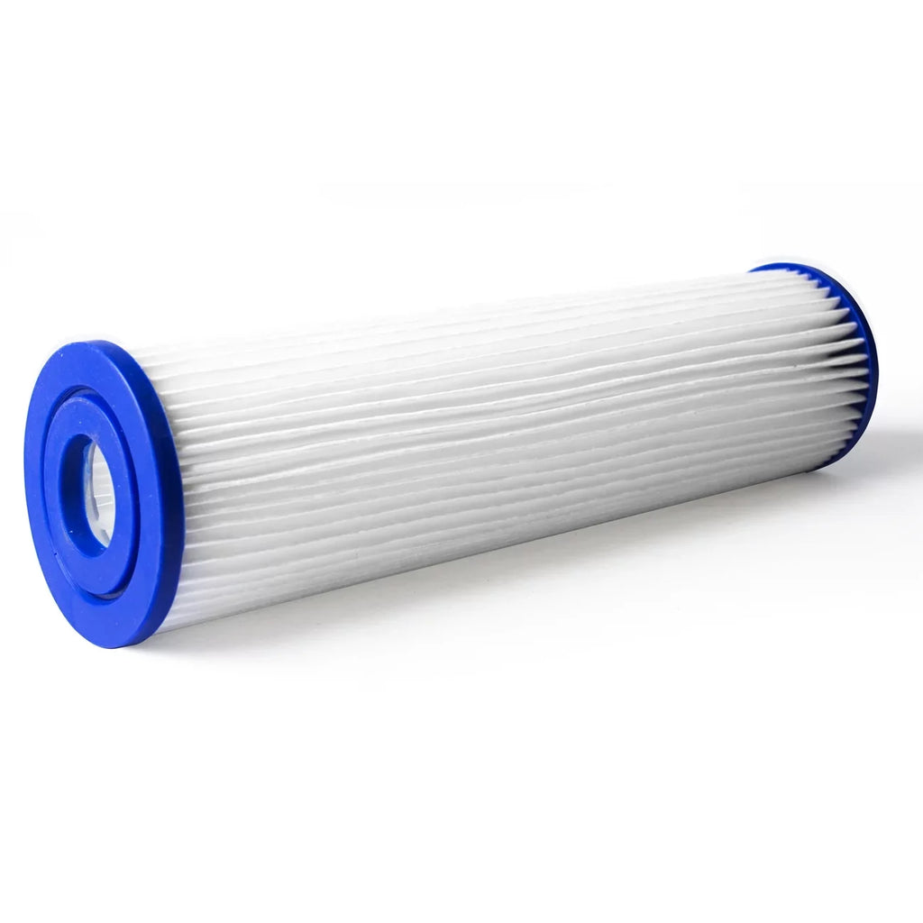 Pleated Poly Sediment Liquid Filter Cartdrige 20x2.5" 5 micron 25 Pack