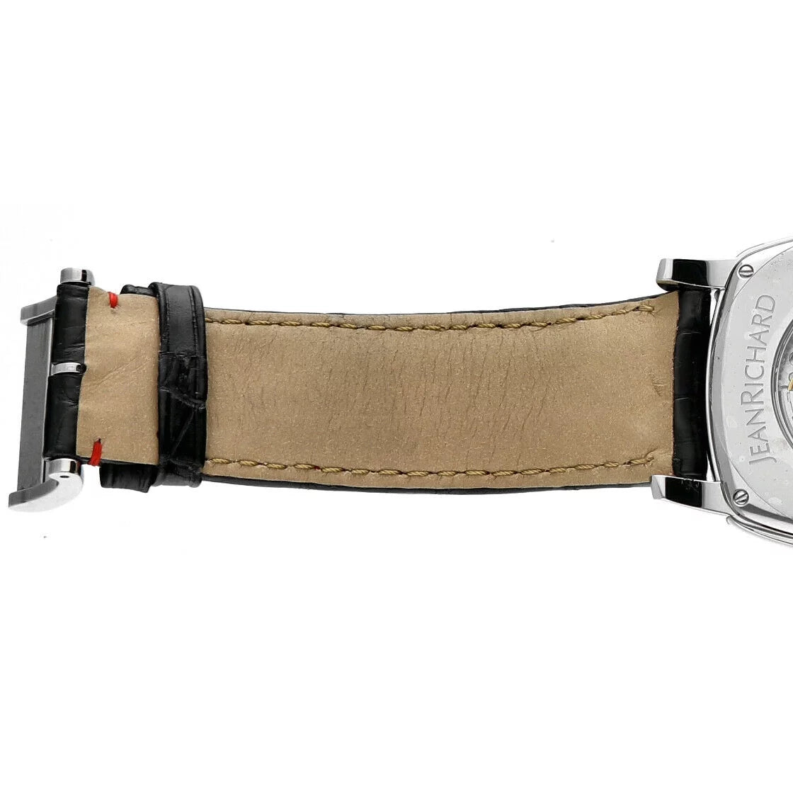 Jean Richard 46016 TV Monitor XL Moonphase Steel Leather Automatic Men's Watch