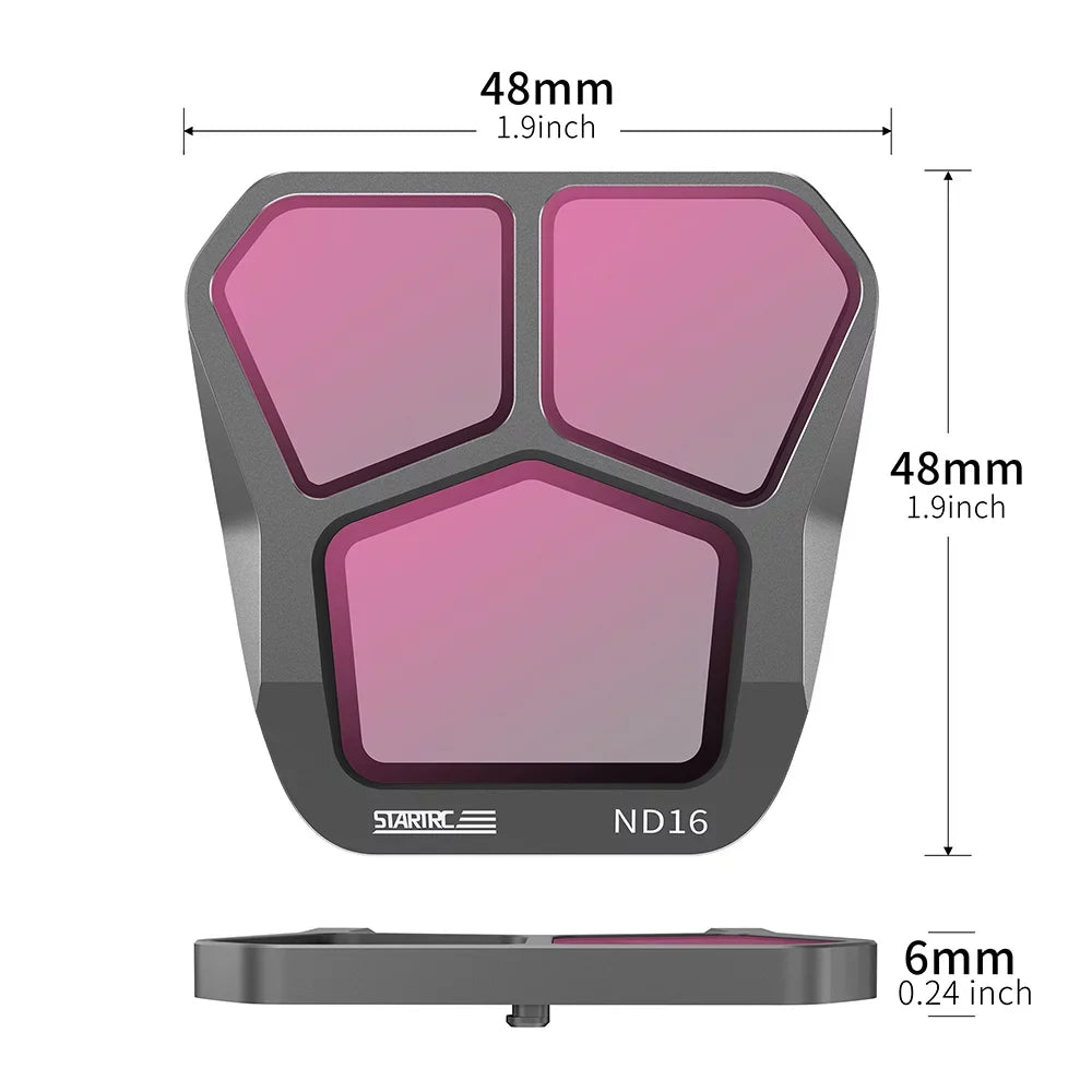 Dcenta Liquid ND Filters for DJI Mavic 3 - 4-Pack ND8/ND16/ND32/ND64 Filters