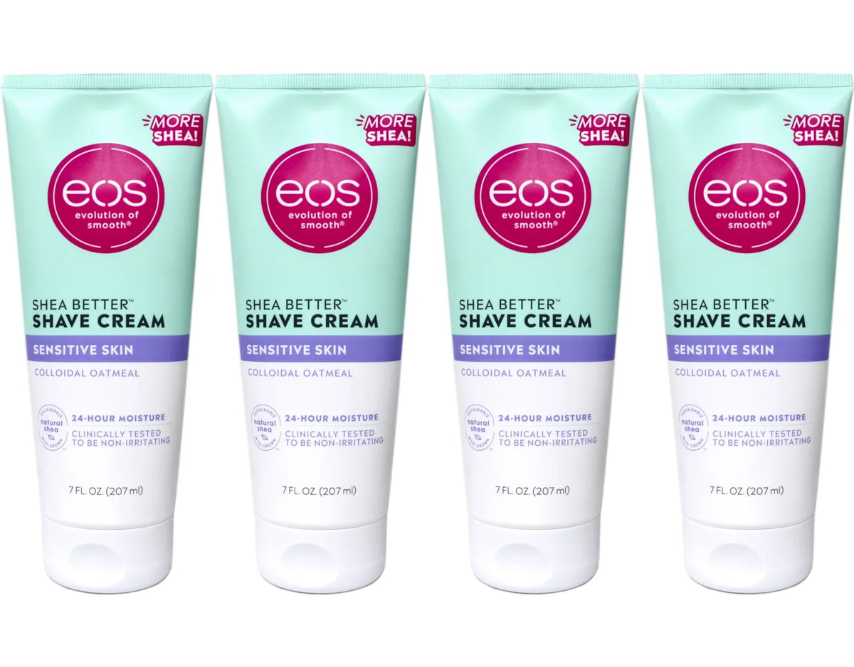 eos Shea Better Shave Cream Sensitive Skin Colloidal Oatmeal 7 fl oz Pack of 4