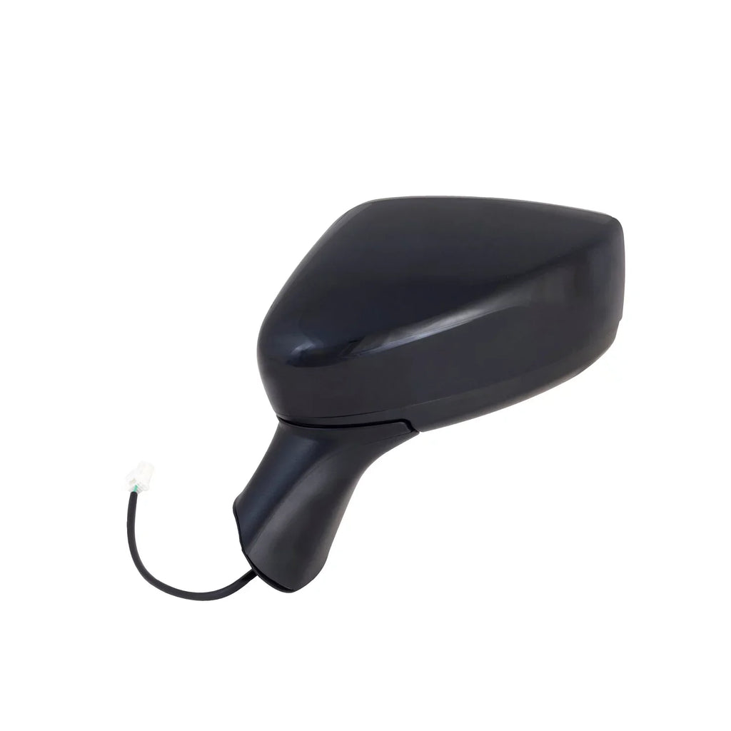 68632N - Fit System Driver Side Mirror for 15-18 Nissan Versa Note Hatchback S, S Plus, SL, SV Model, textured black w/ PTM cover, foldaway, w/o CCD camera, Power