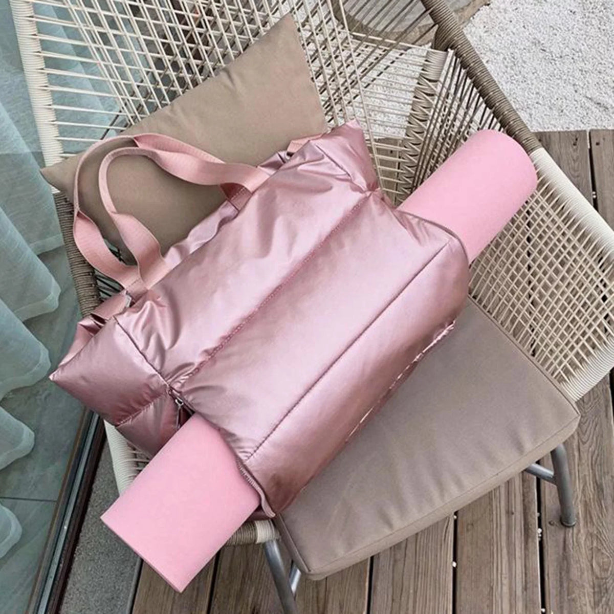 Segolike Travel Duffel Bag Liquid Tote Weekender Bag Overnight Bag Luggage Gym Bag for Men AndWomen , Pink