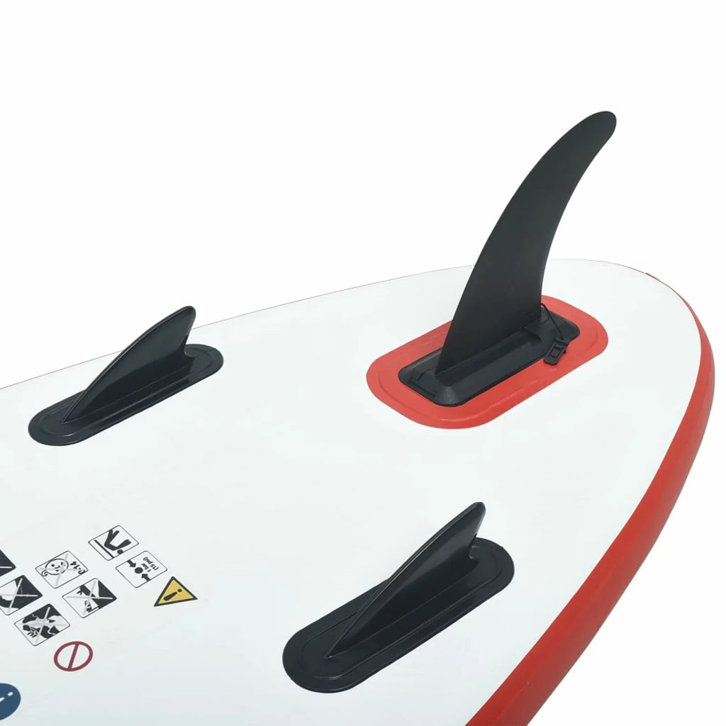 Irfora parcel,Set Inflatable Red With Oar Red And White Paddle Set And - Tough Fin Hand Pump Removable Fin And Vidaxl - Long-lasting And Oar Fin Hand Fin And - Paddle Uv Resistant -