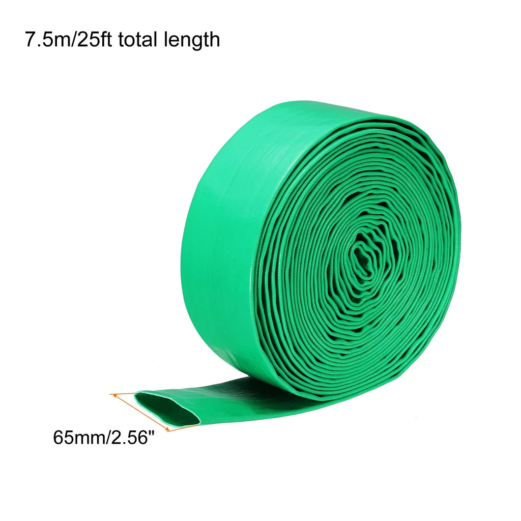Backwash Hose 65mm Dia 33ft 0.3MPa High Pressure PVC Reinforced Discharge Hoses for Swimming Pool
