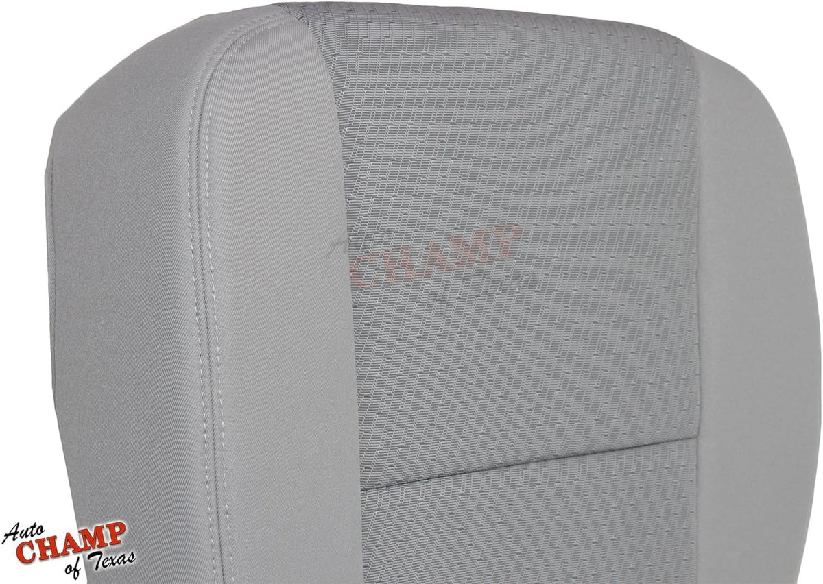 Auto Champ Of Texas: Compatible with - 2009-2014 GMC Yukon 1500 2500 XL SLE -Driver Side Bottom Cloth Seat Cover Gray