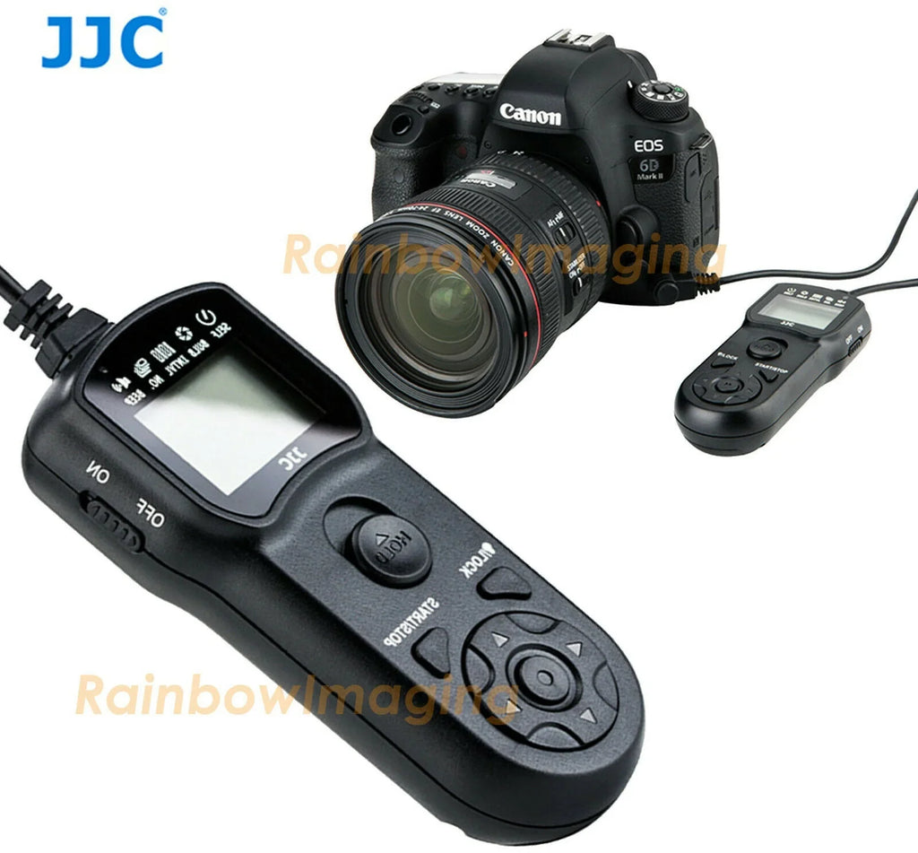 JJC TM-A Intervalometer Timer Remote Shutter Cord for EOS 1D 1D C 1D Mark II III IV II N 1Ds Mark II III 1D X 1D X Mark II 5D Mark II III IV 5DS 5DS R 6D 6D Mark II 7D 7D Mark II 50D EOS R5