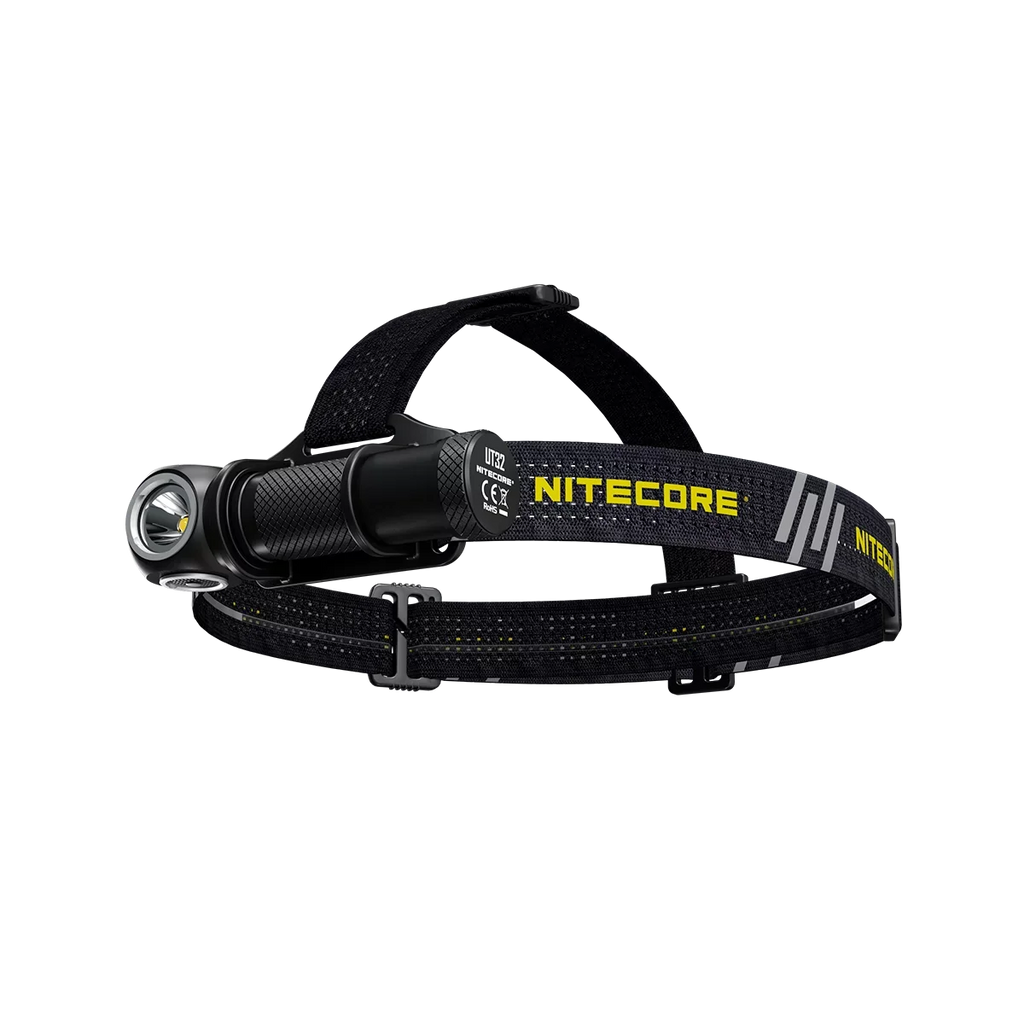 Value Bundle: Nitecore UT32 Dual Emitter Headlamp - (5700K,Cool White) - (3000K,Warm White) with 1x NL1834R USB Rechargeable Battery and TUP Rechargeable Processor Pocket Light (Black or Gray)